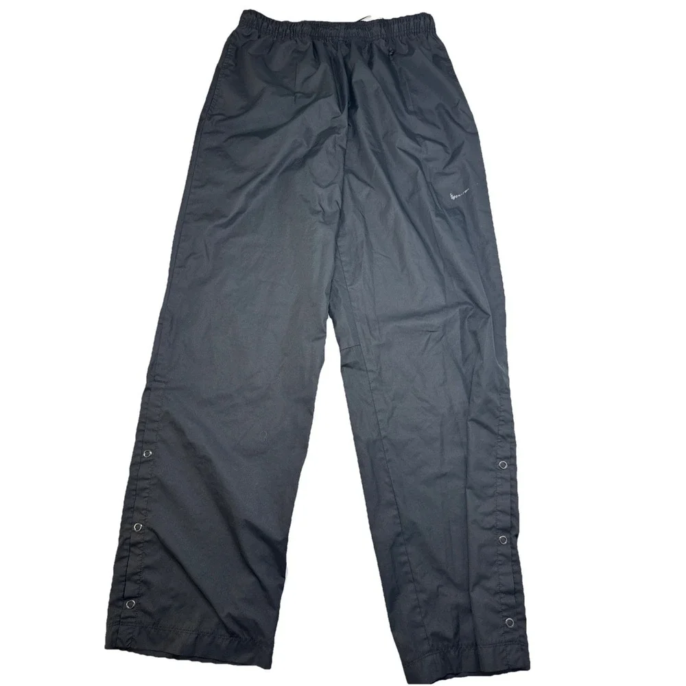Nike Golf Fit Storm Mens  Black Windbreaker Pants, Button-Up Ankle, Large 30*31